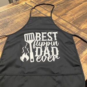 "Best Flippin Dad Ever" Black Apron Gift for DAD